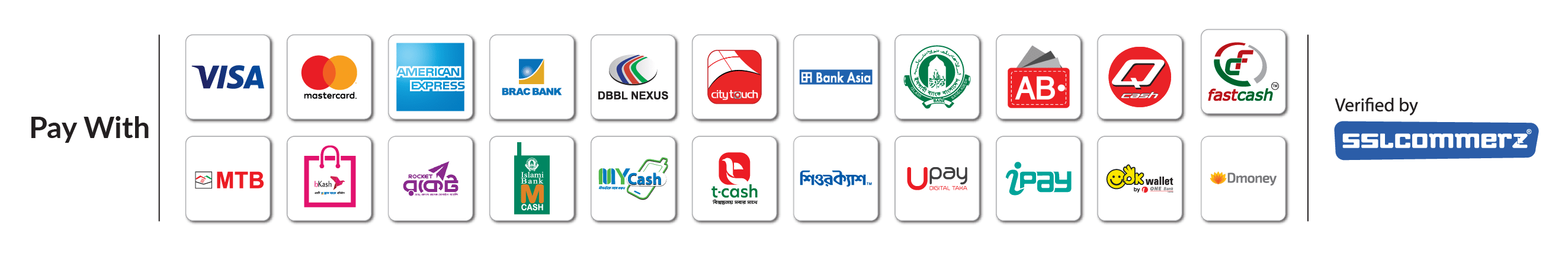 Accepted payment methods